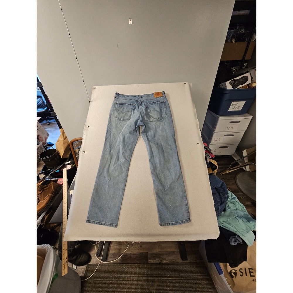 Levi Strauss 511 Slim Fit Light Wash Denim Jeans Mens 36x32 04511-0733